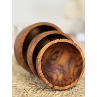 Teak Nesting Bowls Set Of 3