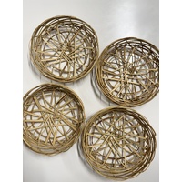 Handwoven Open Circle Basket Set of 4