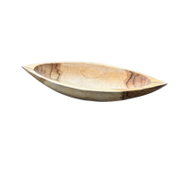 Wooden Hand-Carved Coolamon Bowl 