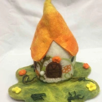 Felt Fairy House with Fairy