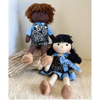 Aboriginal Doll Set 35cm - Bush Tucker Black