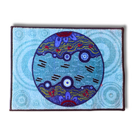 Noongar Season Door Mat by Simone Hills - Makuru
