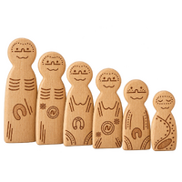 Aboriginal Kinship Peg Doll Set by Simone Hills
