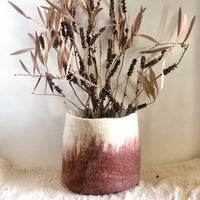 Felt Pot Plant - Terracotta
