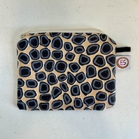 Emma Stenhouse Coin Purse [Fabric Design: Lotus Seeds - Tangerine & Black]