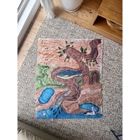 Dreaming Story of Ngurunderi Playsilk by Emma Stenhouse