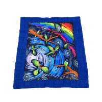 Black Bird Matjin Thurruun - Quilted Blanket by Chern'ee, Brooke & Jesse Sutton