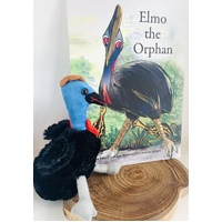 Elmo the Orphan Book and Cassowary Plush