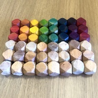 Rainbow & Natural Open-ended Zen Block set 48