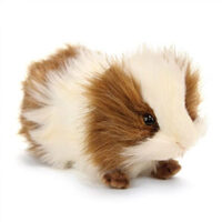 Guinea Pig Plush 19cm Brown & White