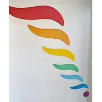 Rainbow Feather Windchime