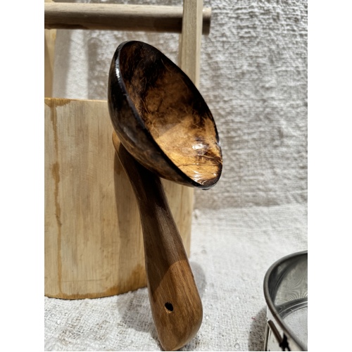 Coconut Shell Round Scoop